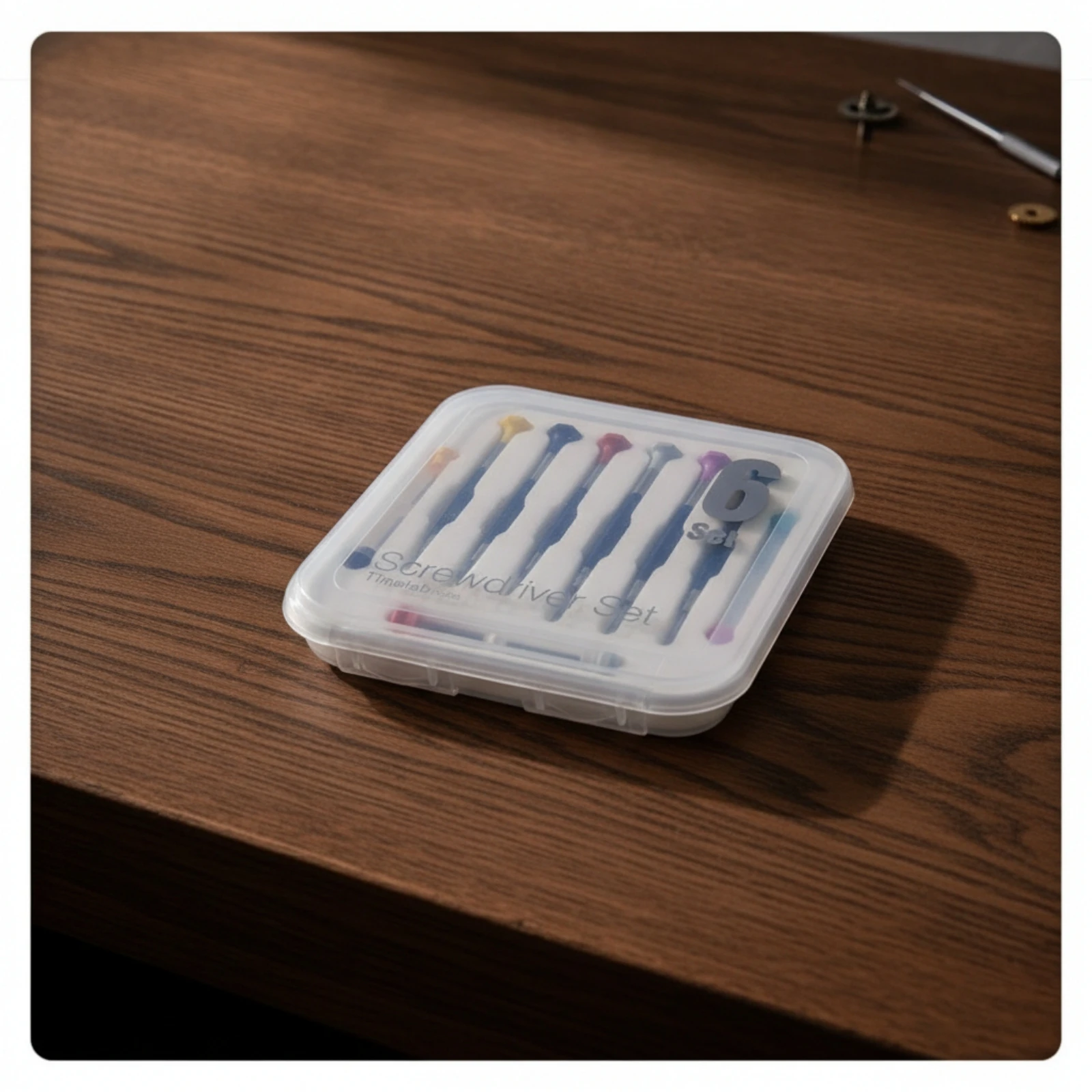 6 Pieces Screwdriver Set with Case Flat-Blade Small Precision Screwdriver Set Repair Tool Kit with Carrying Case Slotted