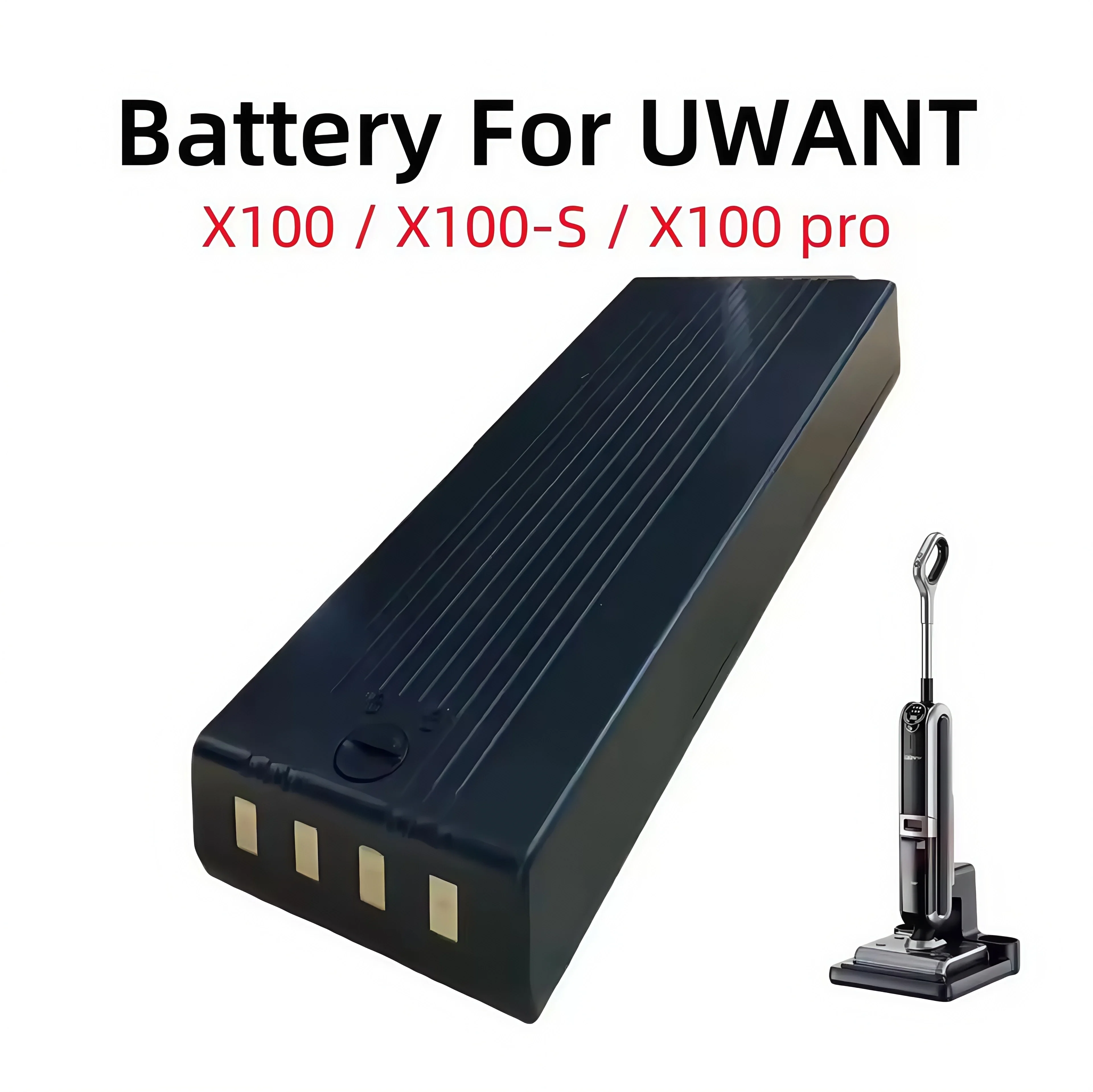 for UWANT X100 X100-S X100-PRO Cordless Hardwood Floors Cleaner Replacement Battery 28.8V 4000mAh Battery