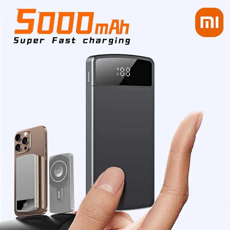 باور بانك مغناطيسي بقدرة 10000 مللي أمبير في الساعة، شحن سريع، بطارية خارجية محمولة، بطارية لاسلكية ذات سعة كبيرة لهاتف IPhone17 Samsung #1