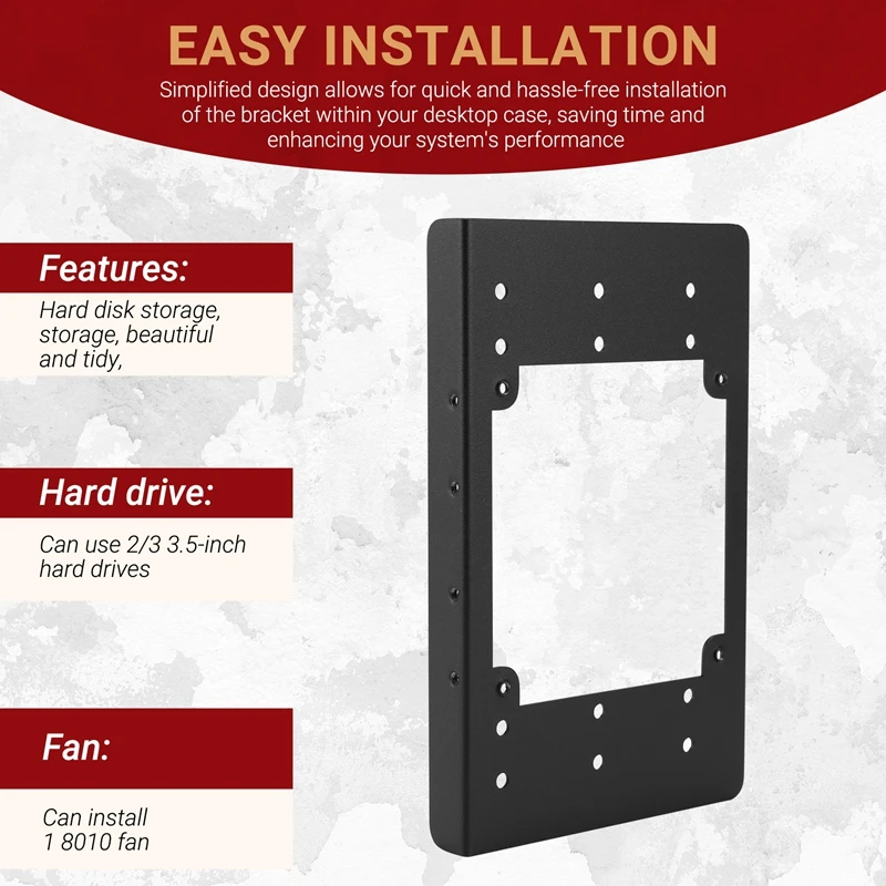 3.5 Inch Hard Disk Bracket 3 Layers Holder Desktop Computer Case HDD Expansion Support Bracket