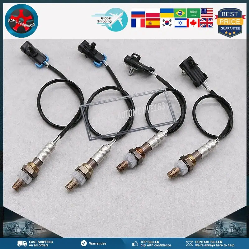 4X Upstream & Downstream 234-4012 234-4018 Oxygen Sensor Fit for Chevy GMC