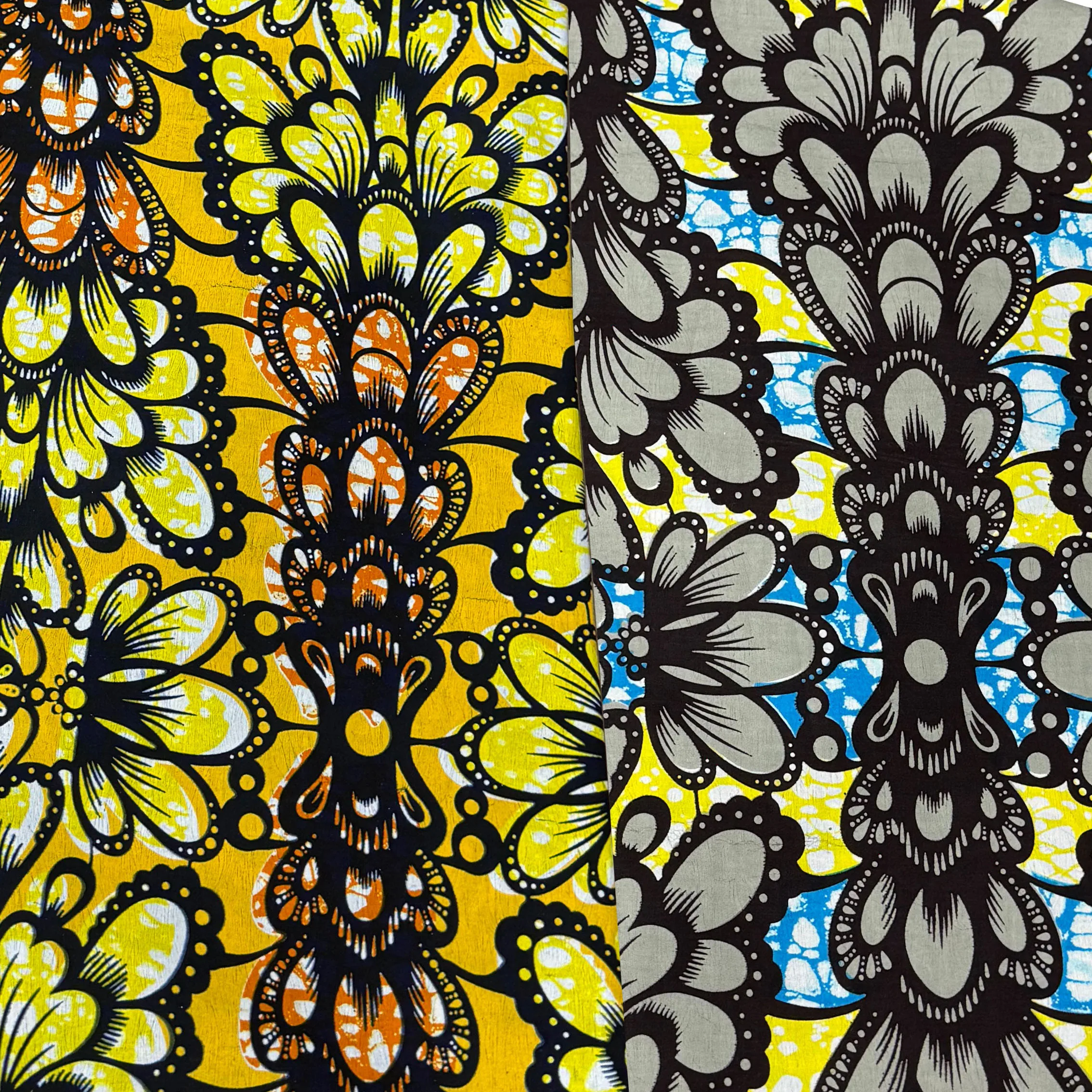 African Ankara Print - African super wax Print Fabric Vintage
