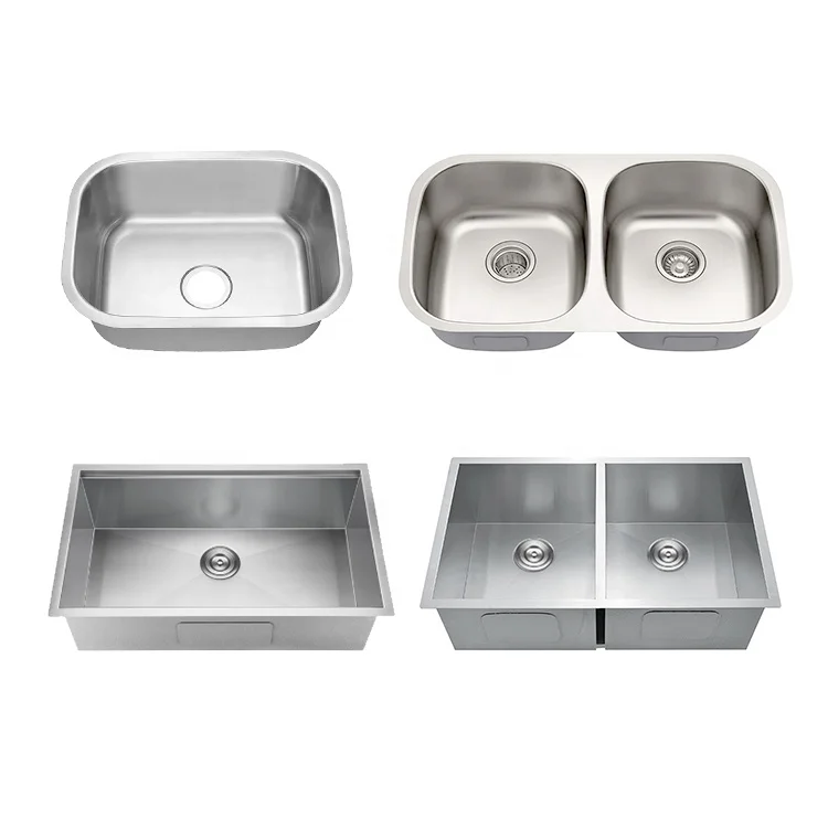 

Multifunction Hand Made Basin Faucets Bathroom Sinks Single Double Bowl Smart Kitchen Sink Stainless Steel Sink