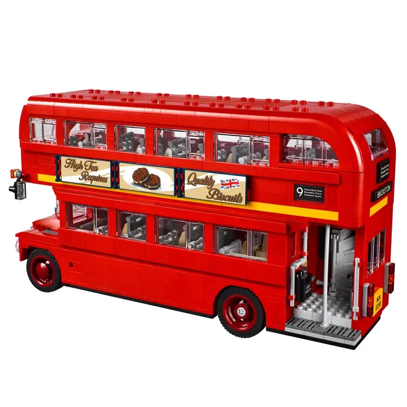 New Double Decker City London Bus Construction for Adults Compatible 60229 Brick Educational Toys for Kids Children Gifts