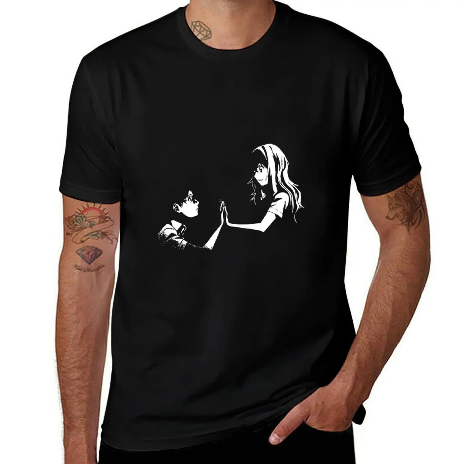 Your lie in april galxy T-Shirt Basic Regular Fit Casual T-Shirt