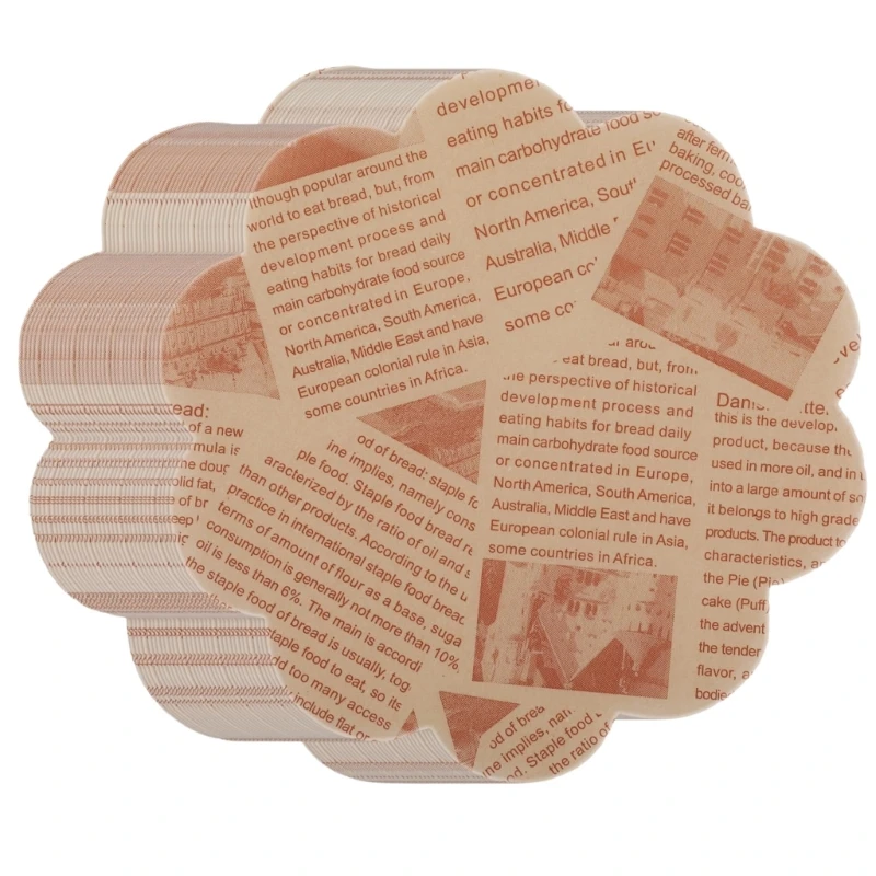 Wax Coated Wrapping Paper 100 Sheets Greaseproof Paper Sheets Treat Paper For Sandwiches And Baked Goods J0MC
