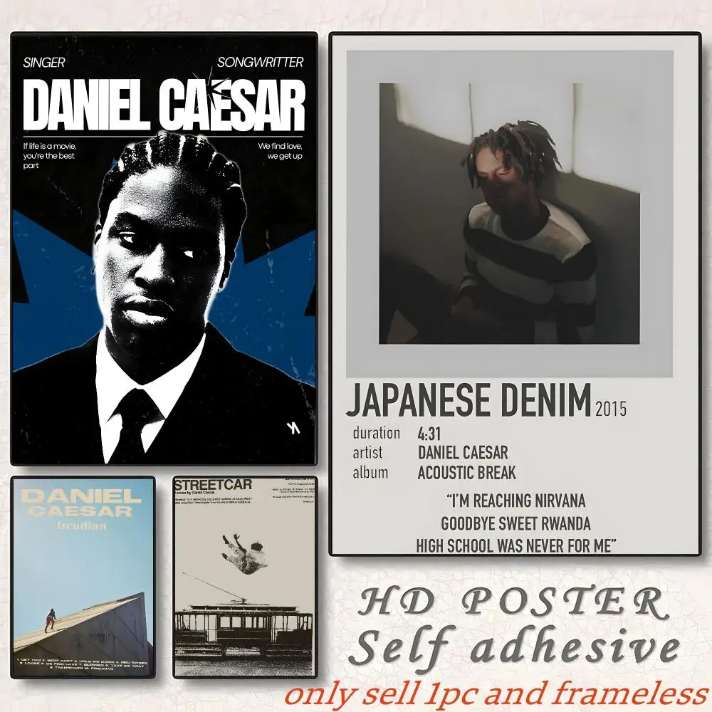 Daniel Caesar Poster Gift with prints Home bedroom living room decoration promotion and display