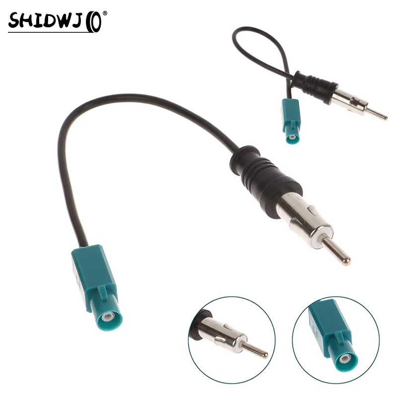 Universal Car FM Stereo Radio Antenna Adapters Cable Fakra Z Male To DIN Plug Converter Radio Auto Audio Aerial Cable Parts