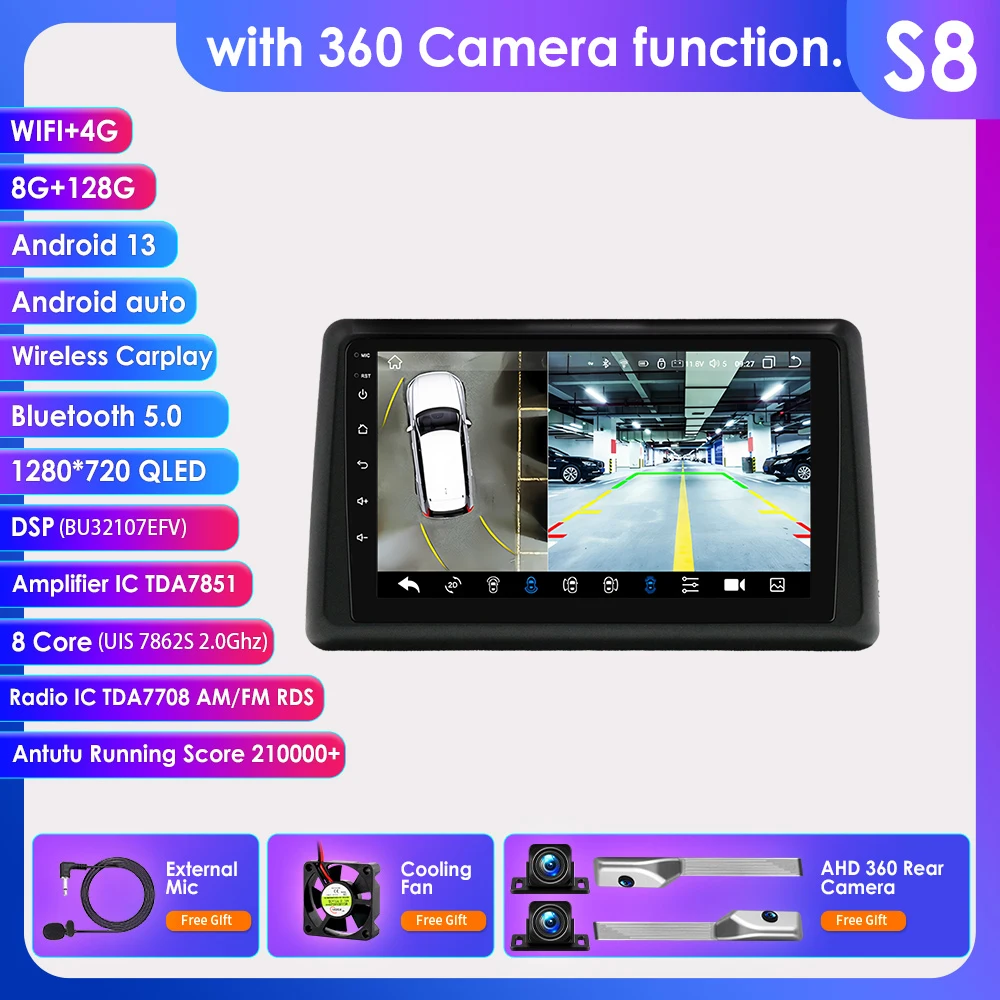 Autoradio voor Renault Express 2021 2022 Android Stereo Head Unit Videospeler GPS Touchscreen CARPLAY OBD Auto Intelligent Systems AI Voice 4G WiFi Automotive Monitor Multimedia Speler Video 2 din