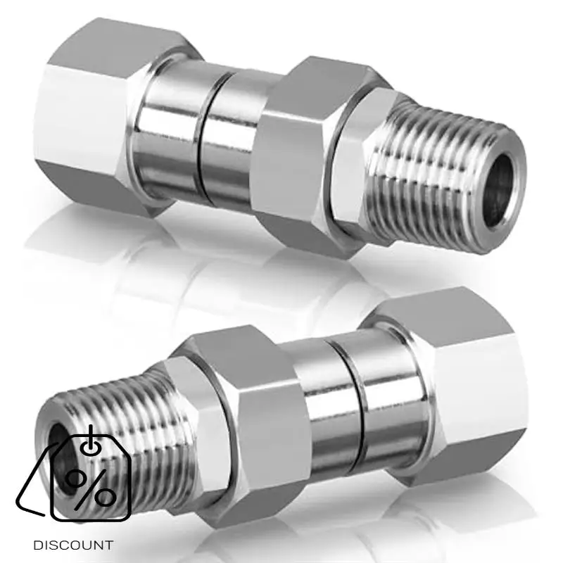 ABKJ-2Pcs 3/8Inch NPT Pressure Washer Swivel Fitting,Anti-Twist 3/8Inch Swivel Male To Female Adapter,360° Swivel Connector
