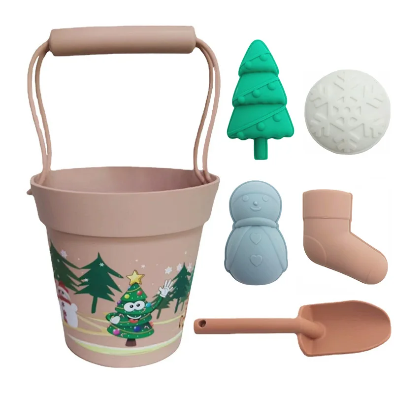 Kinderen Kerstcadeaus Zand Speelgoed Leuke Mold Gereedschap Dig Sneeuw Water Play Outdoor Baby Grappig Spel Zachte Kinderen Siliconen strand Speelgoed