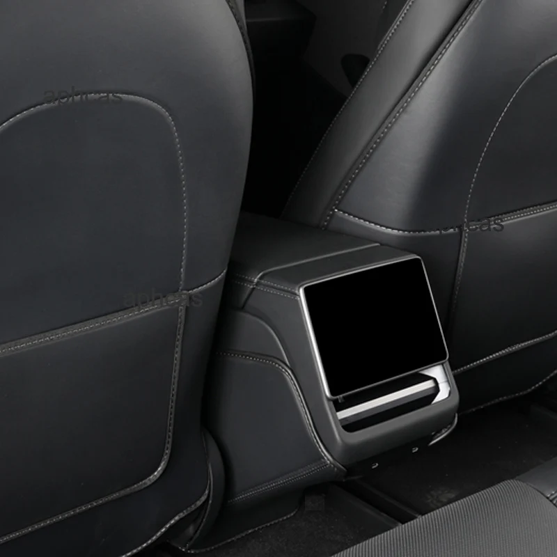 For Tesla Model 3 Highland 2024 Central Armrest Box Rear Seat Child Anti-Kick Pad Anti Dirty Mat Back Air Vent Protection Cover