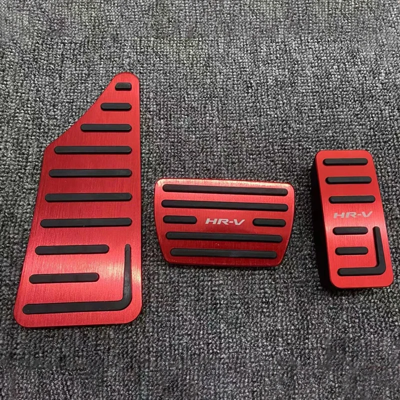 Aluminum alloy Auto Car Fuel Brake Pedal Rest Foot Pedals Cover Pads For Honda HR-V HRV e:HEV EL RS 2021 2022 2023 Accessories