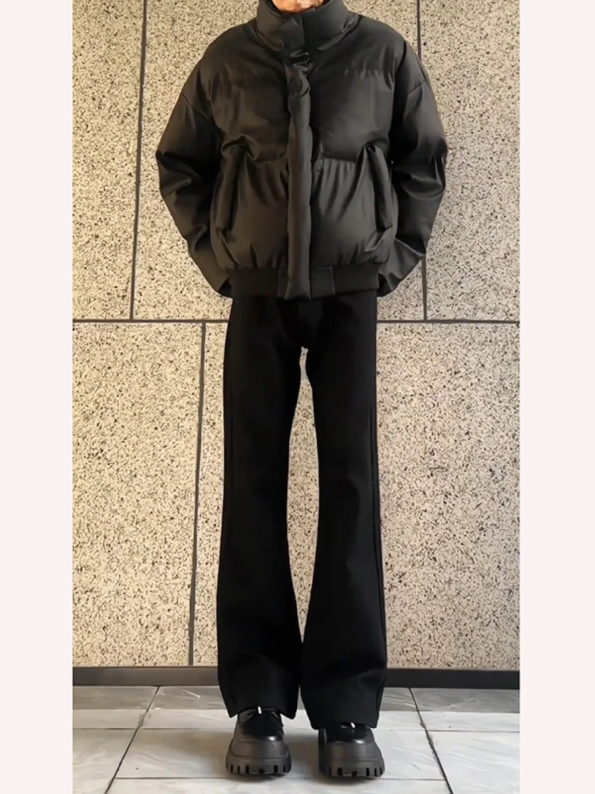 

Мужские прямые брюки Bla для осени и зимы, свободные, в американском стиле, повседневные, с высокой талией, зауженные, для подростков