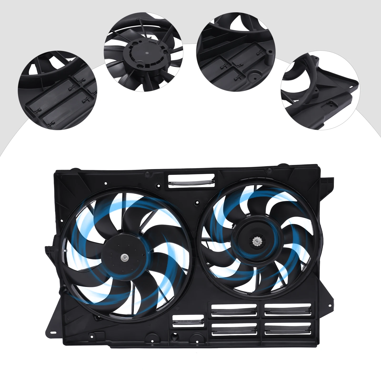 

Engine Radiator Cooling Fan Assembly Direct Replacement for 13-19 Ford Explorer