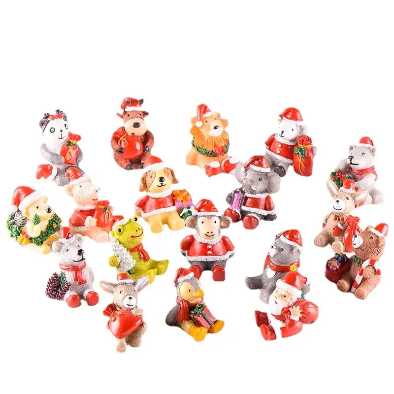 Micro Landscape Christmas Animals Looking Up At The Starry Sky Meaty Decorations Creative Lovely Home Decoration Diy Accessories