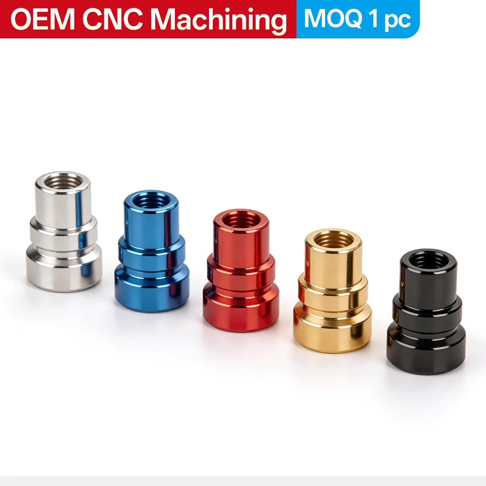 Custom CNC Machined Aluminum Cylindrical Pins Multi‑Color Anodized Precision Mechanical Fastener Spare Components cnc turning