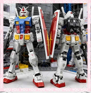 

Модель Gundam Bandai, аниме-фигурка MG 1/100 RX-78-2 Gundam Ver.3.0, оригинальная модель Gunpla, игрушка-фигурка для детей