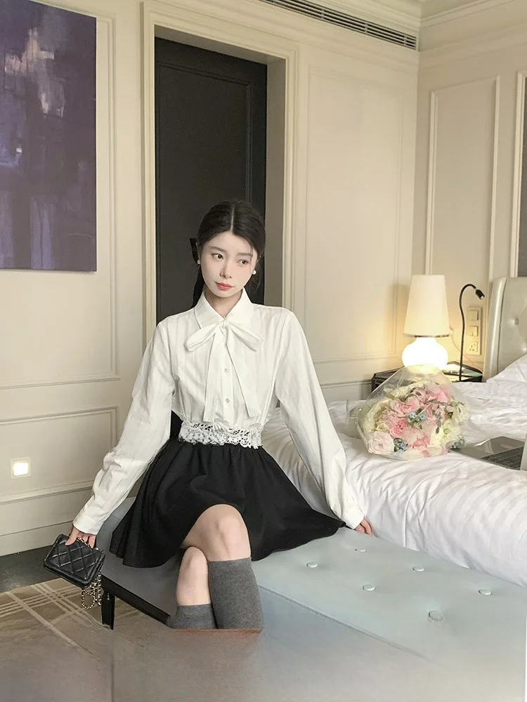 

Ele Съемный цветок Sa Two Wear irt No Mistakes Повседневный Sle Полиэфирное волокно Длинная застежка на пуговицы Све обычная длина