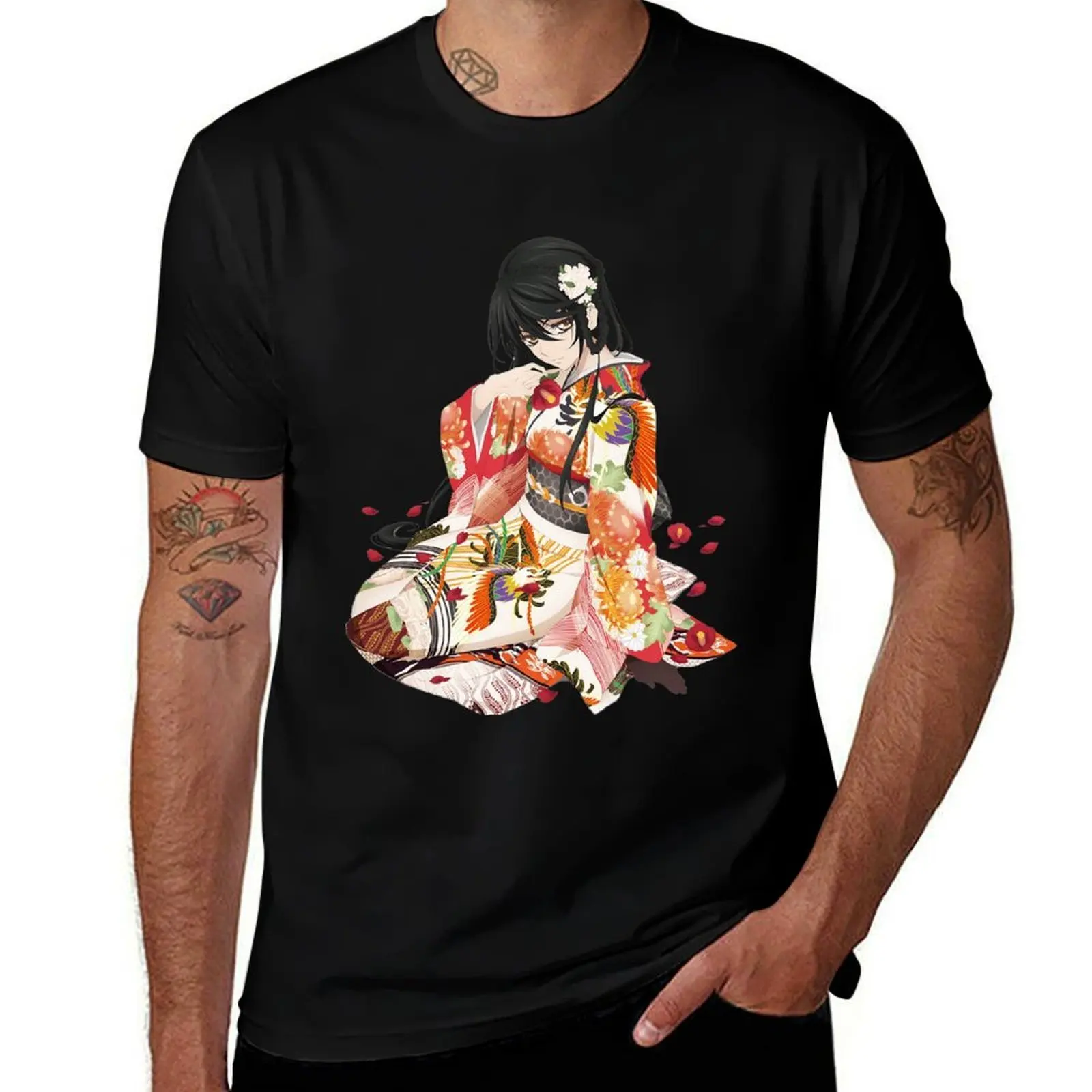 

Kimono Velvet Crowe T-Shirt Big and Tall Casual T-Shirt