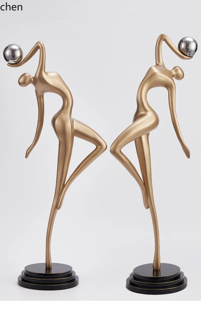 DSA  Entrance Cabinet Abstract Art Figure Tall Living Room Entry Sculpture High-End
