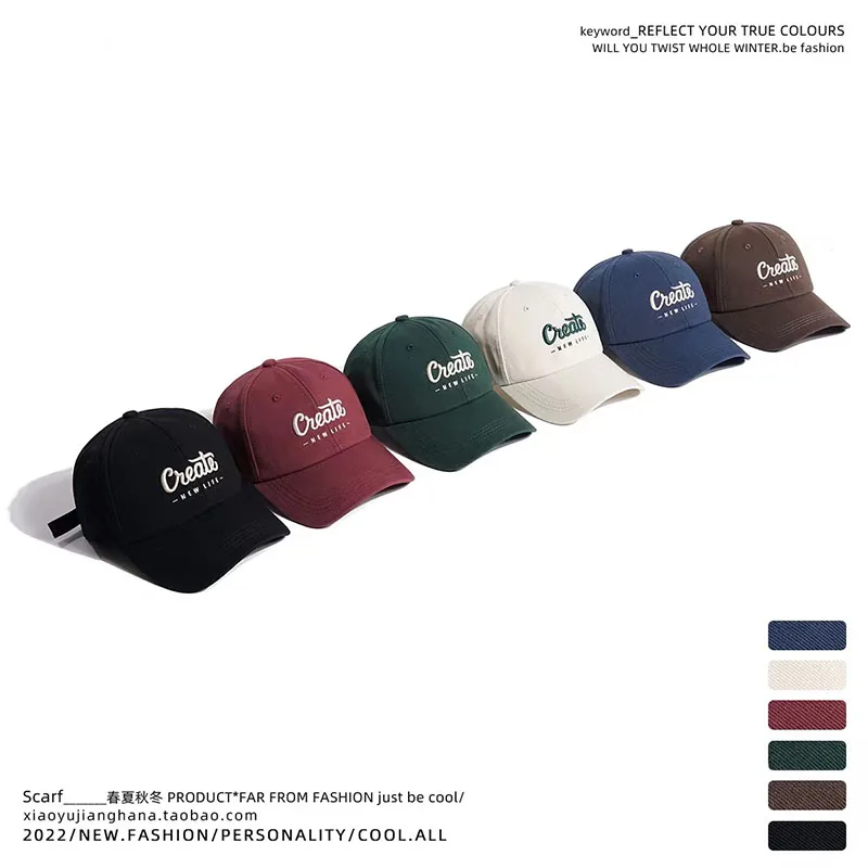 Fashion Summer Baseball Cap Women Men Adjustable Cotton Sport-cap Female Leisure Classic Big Brim Sunshade Hat Outdoor Male