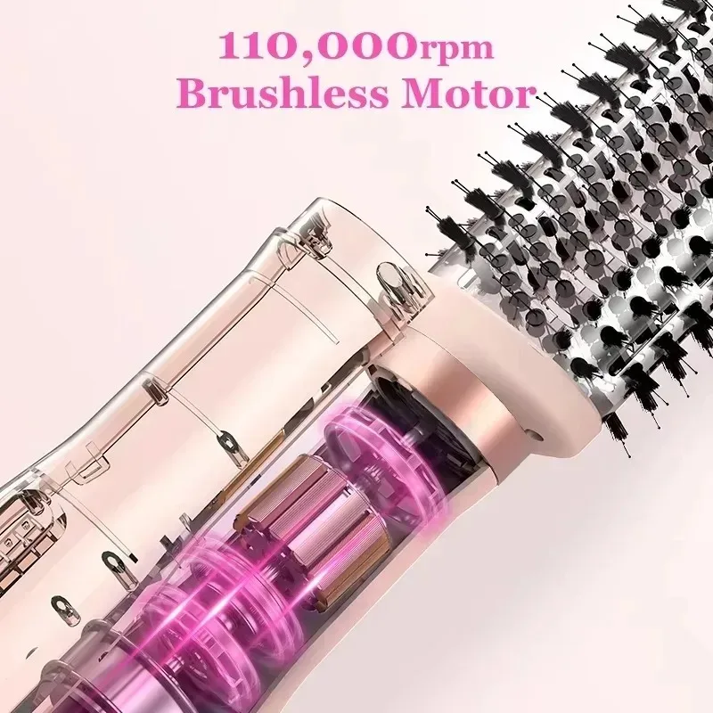 New High Speed Hair Dryer Brush 110000RPM One Step Styling Low Noise Straightening Drying Household Hair Care Tool