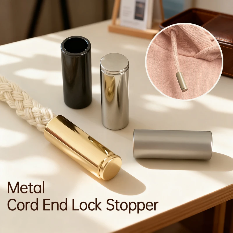 

10/20/30/40/50Pcs 20mm Detachable Stopper with Lid Cap Rectangle Cord Ends Lock Stoppers for Rope Apparel Sportswear Accessories