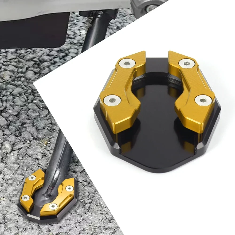 SDTW Universal Scooter Motorcycle Bike Kickstand Extender Foot Side Stand Extension Pad Support Plate Anti-skid Enlarged Base image 6