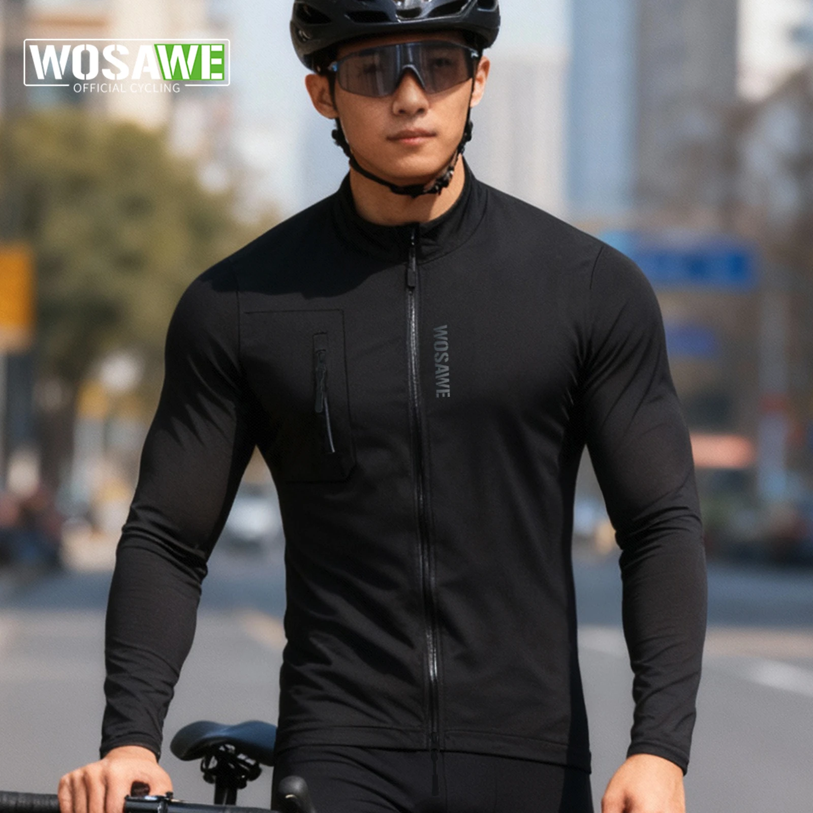 

WOSAWE Lightweight Cycling Windbreaker MTB Bicycle Windproof Coat Motorcycle Men's Autumn Road Bike Jacket Cycling Clothing