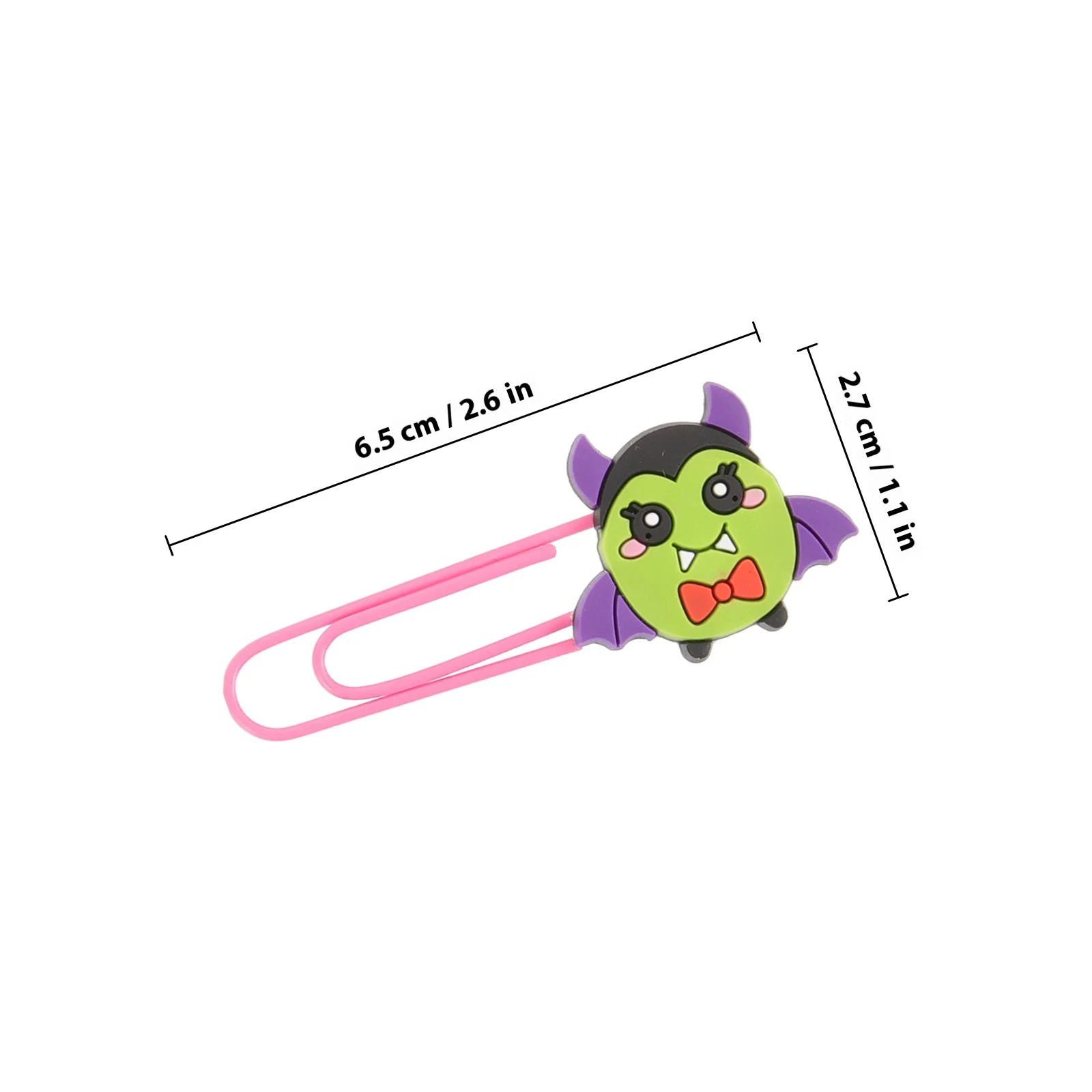 20Pcs Skull Paper Clips Halloween Bookmarks Reusable Delicate Clips Perfect for Party Favors Halloween Decor Reusable Bookmark