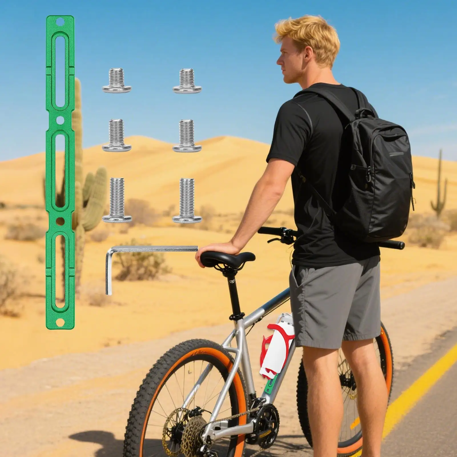 Adaptador de portabotellas para bicicleta, extensor de montaje para botella de bicicleta, soporte de montaje para montar en bicicleta urbana, torneo de Ciclismo de Carretera