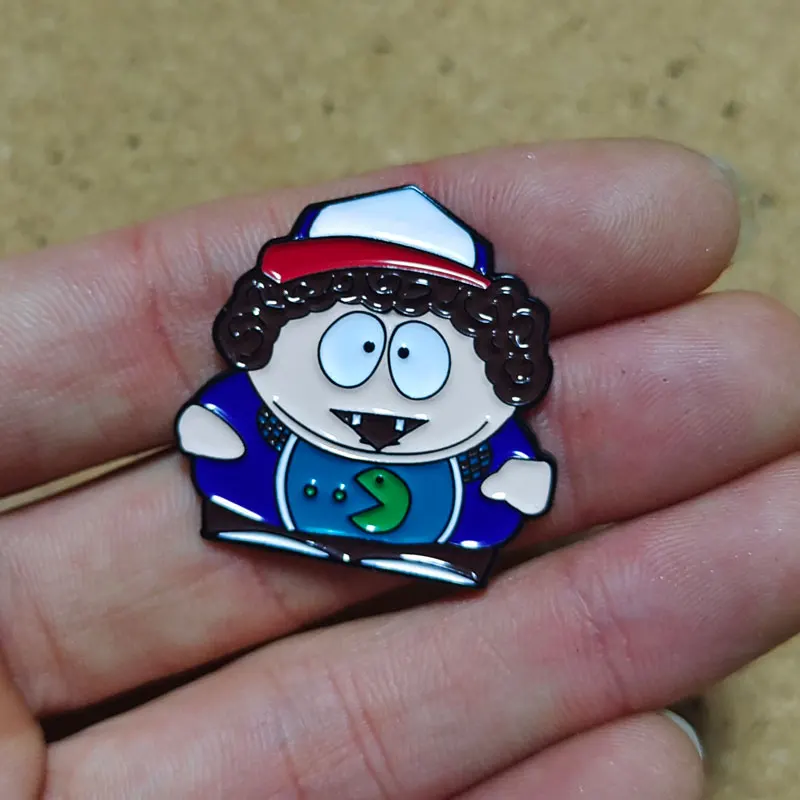 جنوب المينا دبابيس بارك الهزلي التلفزيون التلبيب دبابيس شارات على ظهره اكسسوارات للمجوهرات موضة الحيوانات دبابيس الملحقات #6