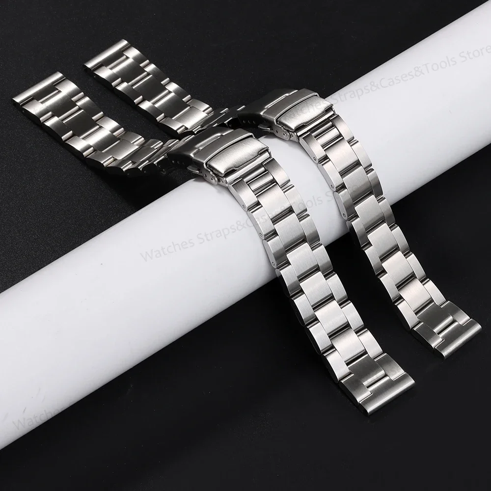 316L Stainless Steel Strap for Seiko 5 SKX007/009 SKX013 Strap for Big Wrist Bracelet 18mm 20mm Oyster Straight End Diving Belt