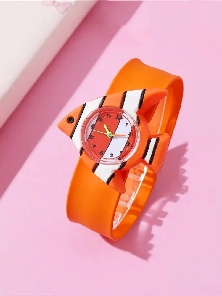 Sea turtles Animals children watch Green Cute Kid Silicone Wristwatch Adjustable Band