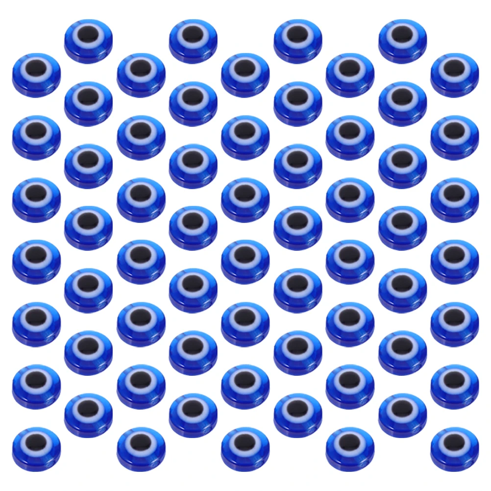 

200Pcs Resin Evil Eye Spacer Beads Flat Round 8mm DIY Bracelets Necklaces Earrings Craft Beads Handmade Jewelry