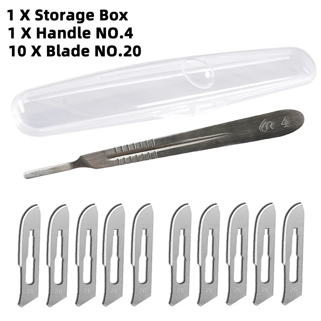 Skalpell Kombination 10 #, 11 #, 23 # High Carbon Stahl Chirurgische Klinge Mit Box und Griff für Carving und Schneiden Werkzeug Messer – Detail 15