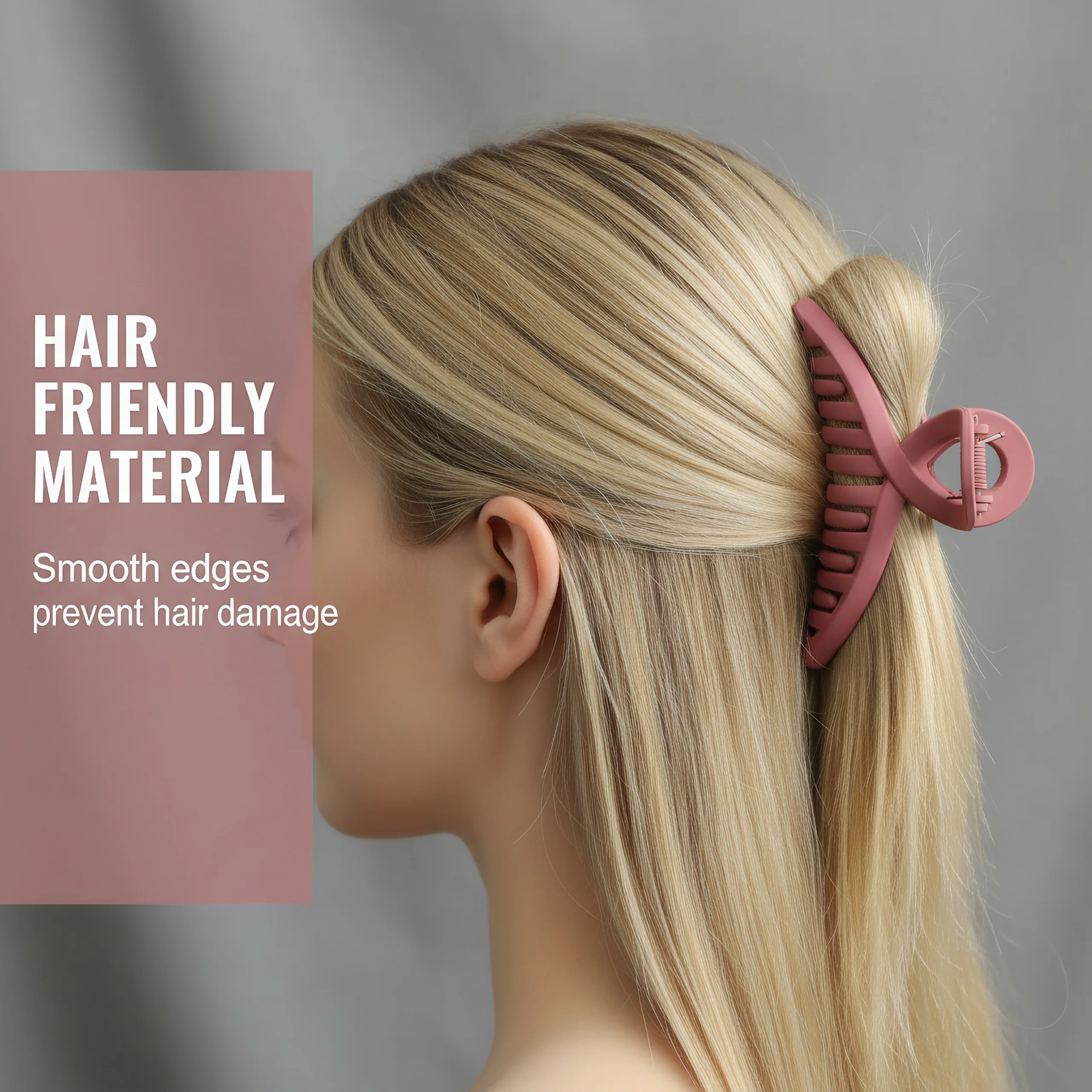 مجموعة مشابك شعر غير لامعة مكونة من 10 قطع، مخالب شعر يومية قوية مع قبضة غير قابلة للانزلاق، 8 ألوان للنساء والفتيات، بسيطة #5