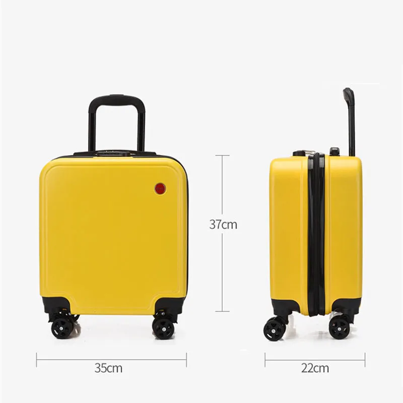 Boîte à Bagages Solide à Roulettes de 18 Pouces pour Homme et Femme, Nouveau Style, Valise de Transport pour Vêtements de Voyage