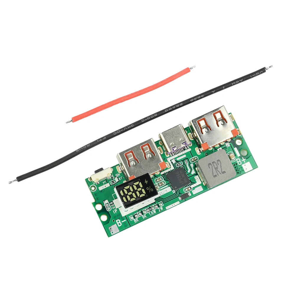22.5W Power Bank Case DIY kit Fast Charging Module Battery Storage Box Quick Charge PD Battery Holder Mini Mobile Power Kit