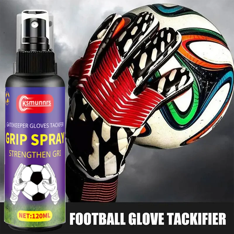 Spray de luva de goleiro de 120ml, spray antiderrapante para esportes – intensificador antiderrapante multiuso para academia, escalada de rocha e levantamento de peso