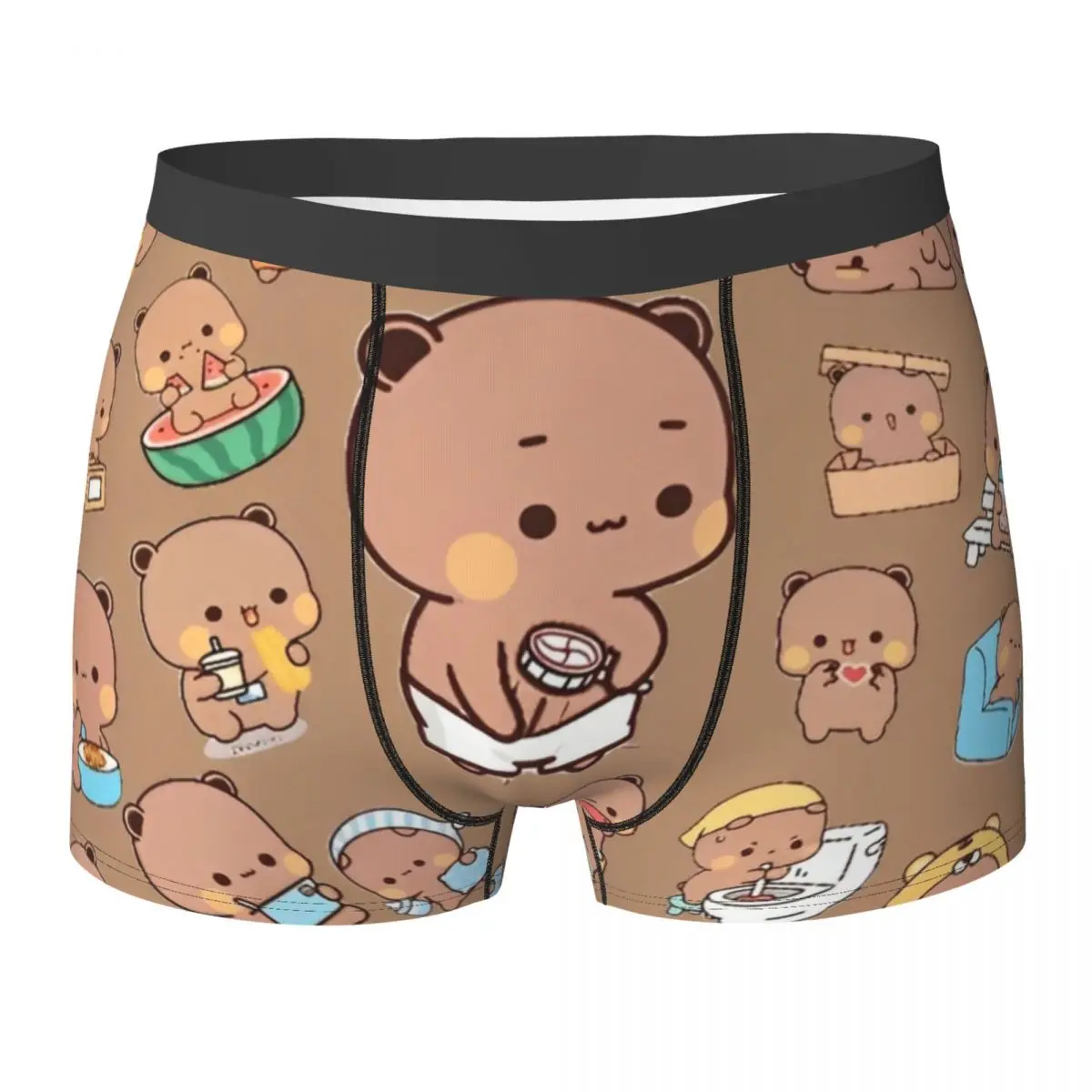 

Bubu Dudu Panda Underwear Pouch Hot Trunk Printed Shorts Briefs Soft Men Panties Plus Size 2XL