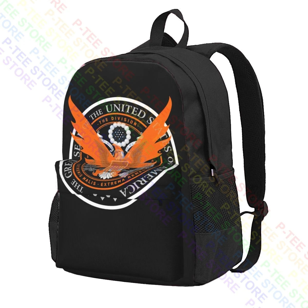 Tom Clancy'S The Division 2 Shd Emblem Logo Large Capacity Backpack Fashion New Style Sports Style School Sport Bag