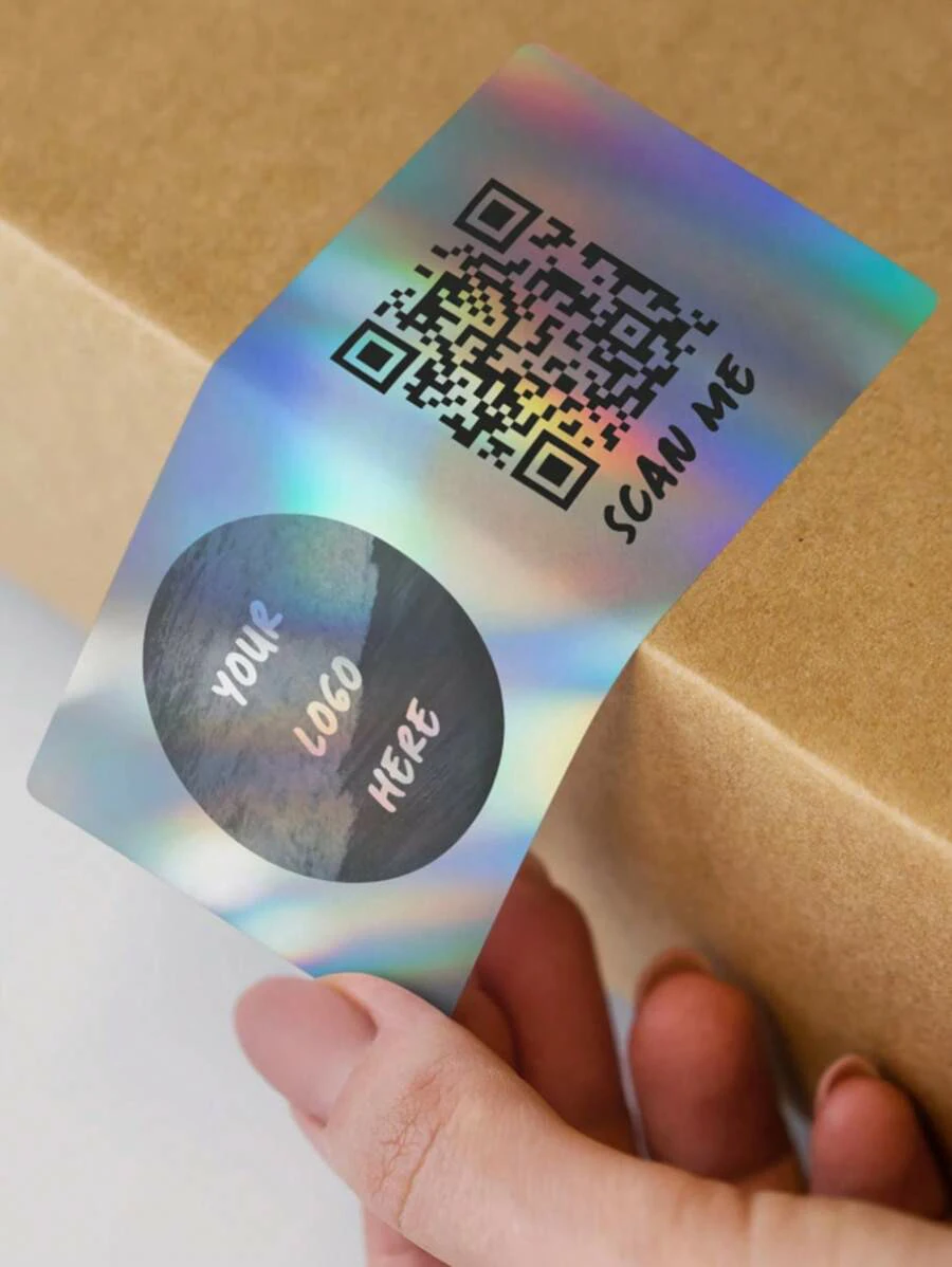 100 قطعة من ملصقات رمز الاستجابة السريعة لشركة العلامات التجارية لتغليف الهدايا وترويج المنتج للعودة إلى المدرسة ومناسبات أعياد الميلاد وحفلات الزفاف