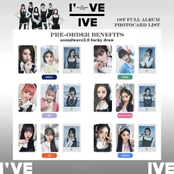 1VE Korean Girl Group Fu Series 1VE Lucky Bonus Card Collection Official Week Yujin Gaeul Wonyoung Rei Peripheral Small Cards