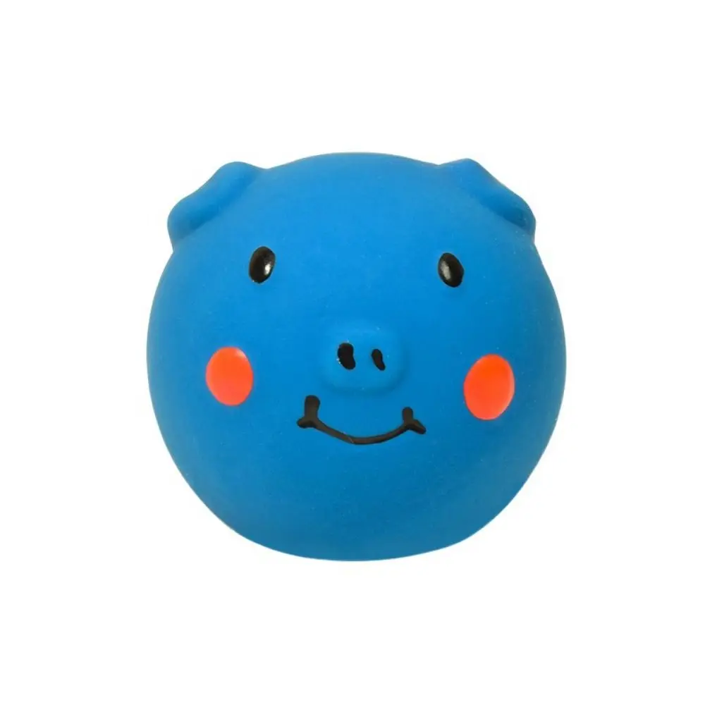 

Funny Cartoon Latex Squeaky Dog Toys Soft Colorful Pig Pet Squeaky Toys Bite Resistant Dog Chew Toy Self Happy