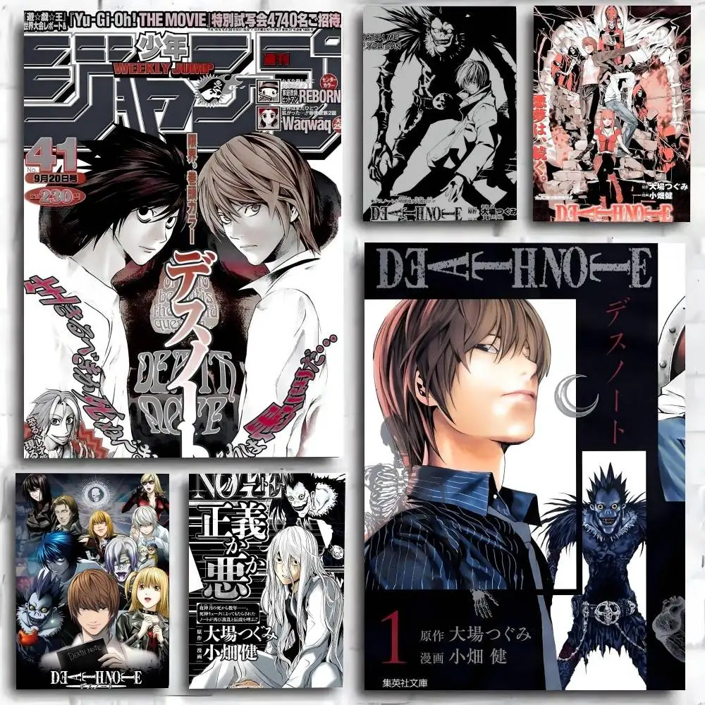 Heißer Anime Death Note Poster Kunstdruck im Anime-Stil Heimdekoration Ideales Geschenk Perfekte Raumdekoration
