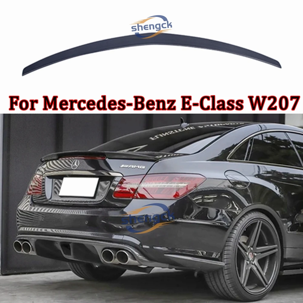 

Для Mercedes-Benz E-Class W207 C207 2Door Coupe AMG Style Carbon Fiber Задний спойлер Крыло багажника 2009-2019 Кованый карбон