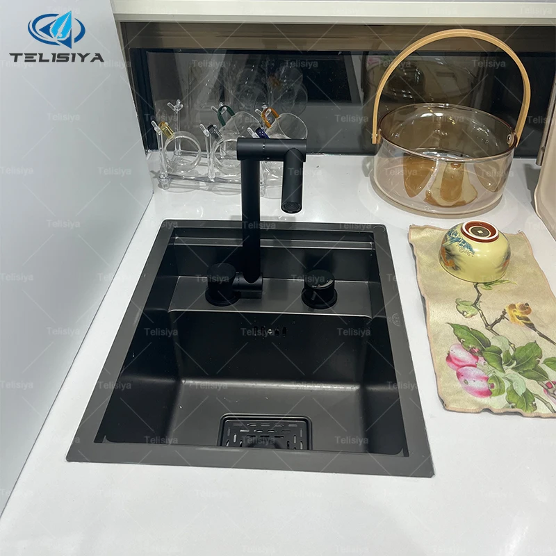 

Кухонная раковина из нержавеющей стали, экономящая пространство, многофункциональная скрытая мини-раковина для бара, квартиры, умывальник для рук, домашнее использование, миска для мытья посуды