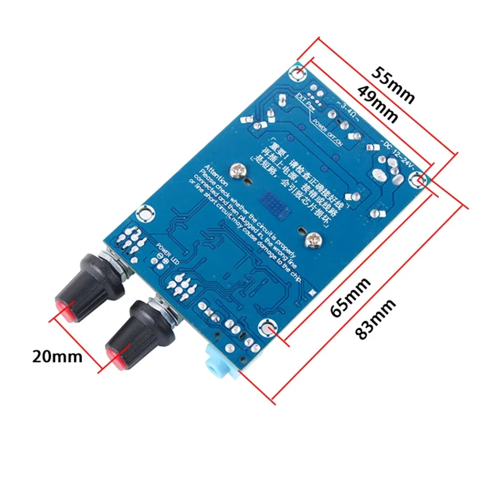 Плата усилителя сабвуфера TPA3116D2, 12-24 В постоянного тока, моно, цифровой аудио усилитель, Плата усилителя мощности для дома, аудио, автомобильные динамики, сделай сам